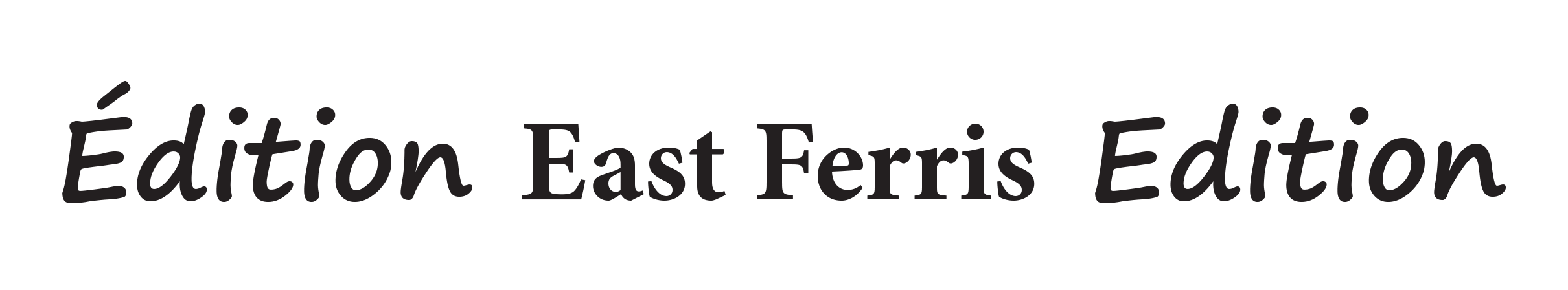Logo image for Édition East Ferris Edition